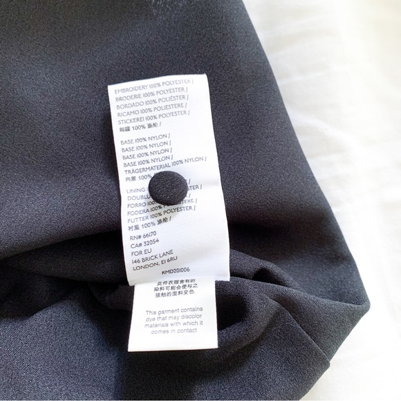 BHLDN Anthropologie Black Mini Dress size 6 - Picture 8 of 8